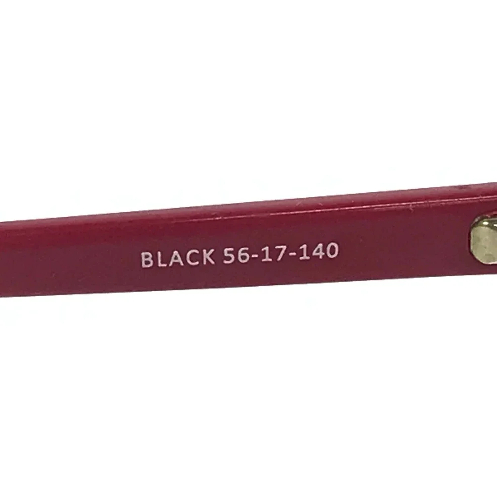 More to Love Eyeglasses Frames Meredith 1115 Black Red Cat Eye 56-17-140